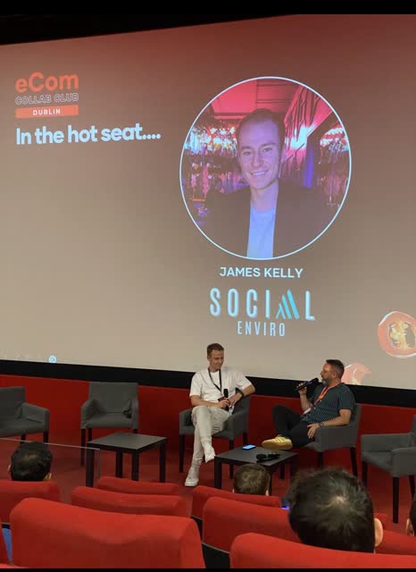 James in the hot seat at eCom Collab Club Dublin